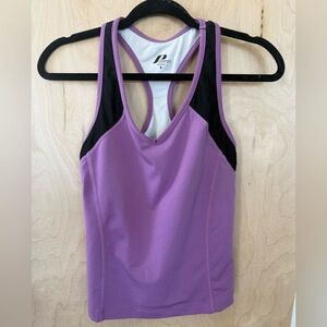 ProSpirit Purple & Black Racerback Athletic Tank Top Size M